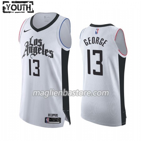 Maglia NBA Los Angeles Clippers Paul George 13 Nike 2019-20 City Edition Swingman - Bambino